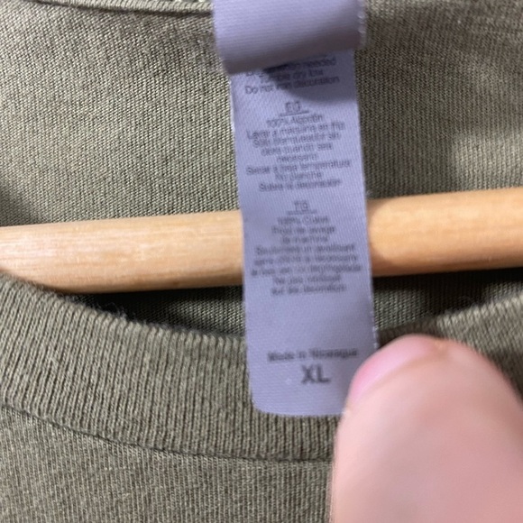 Next Level T-Shirt Womens Size XLarge He>Me Olive Green Christian Graphic Tee - Picture 5 of 6